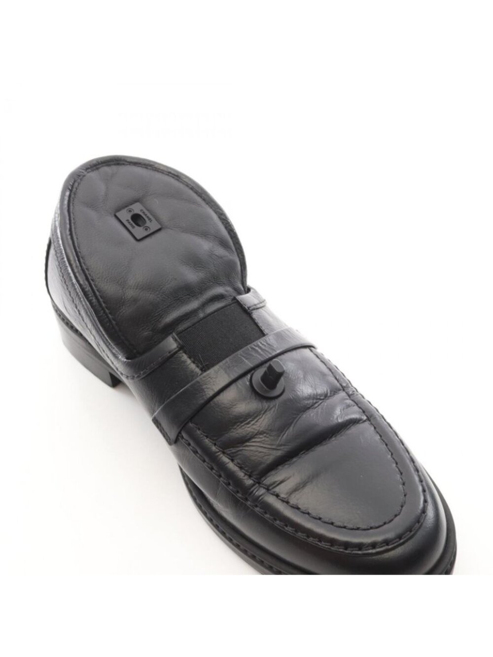 Chanel Loafers Quilted Turnlock Leather - Picture 7 of 10